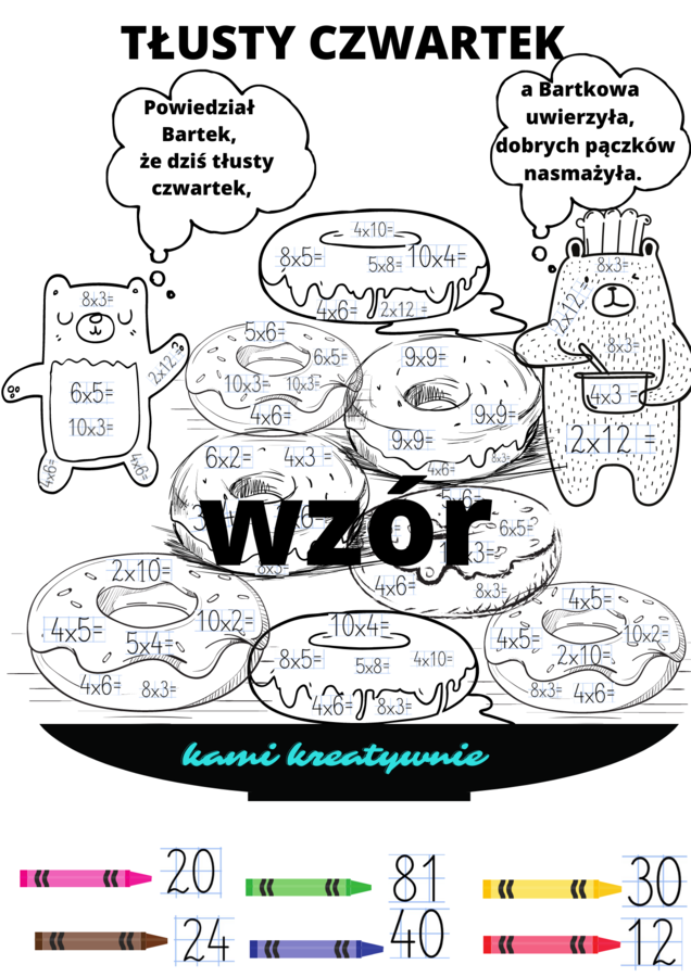 Tłusty czwartek - mnożenie