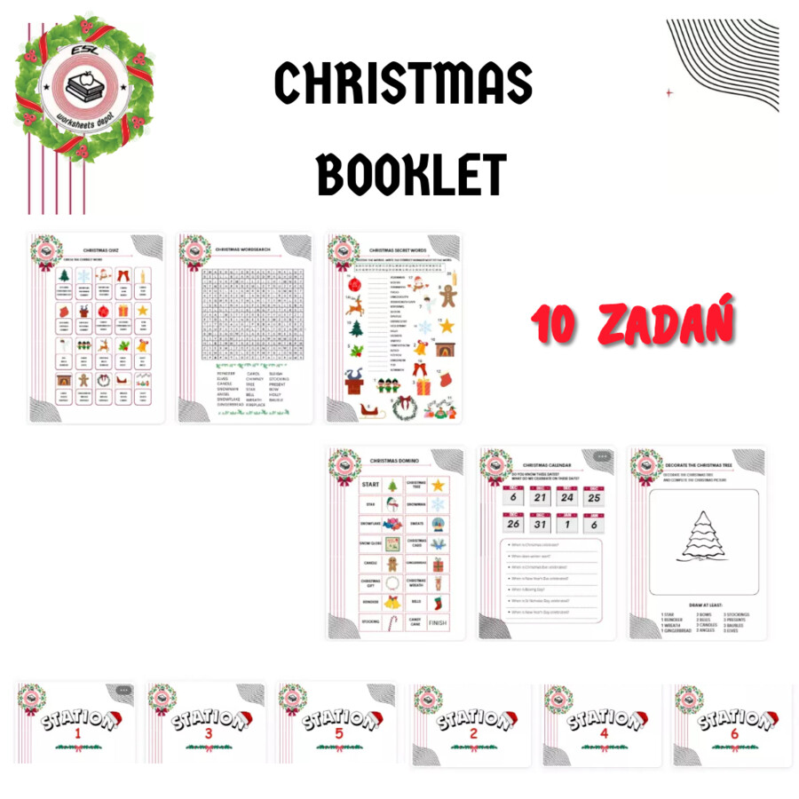 Christmas Booklet - materiał świąteczny dla klas 4-6
