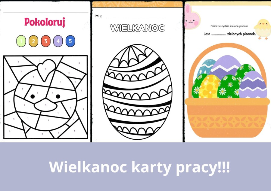 Wielkanoc karty pracy: kolorowanie, kodowanie, rysowanie i liczenie!