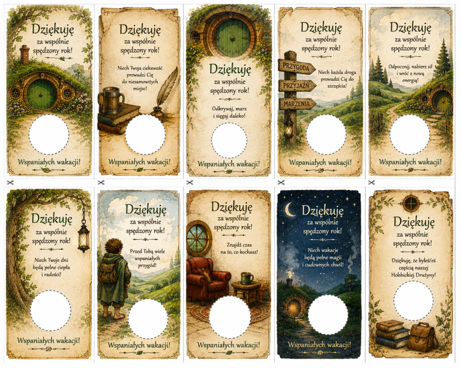 Zestaw materiałów na lekcję do omawiania lektury "Hobbit"