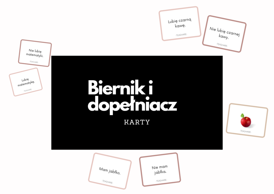 Biernik kontra dopełniacz - karty (dostępne też w wersji interaktywnej i obrazkowej)