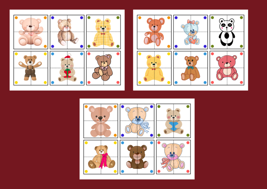 DZIEŃ PLUSZOWEGO MISIA – biblioteka – świetlica – przedszkole - UKŁADANKA - układanki - puzzle - 30 szt.