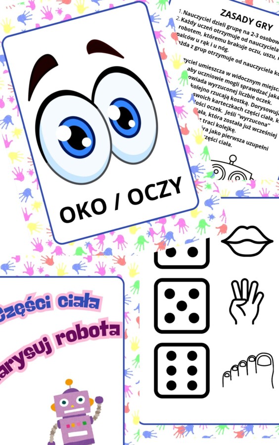 Części ciała. Gra edukacyjna