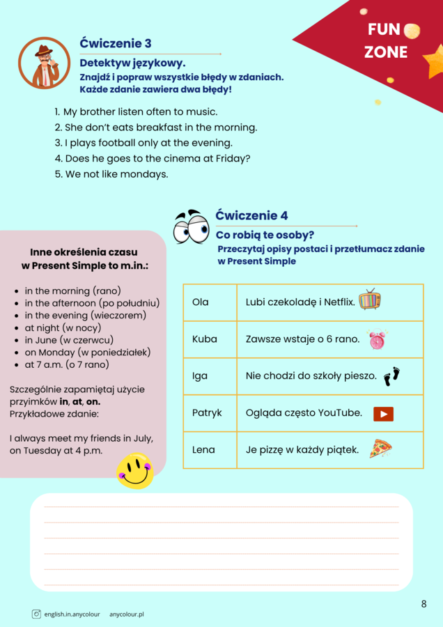 Angielski: Wakacyjny kurs na poziomie A2 dla uczniów w wieku 13-16 lat