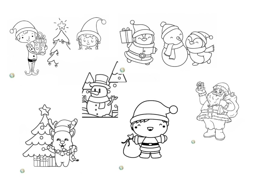 KOLOROWANKI ŚWIĄTECZNE. CZĘŚĆ I