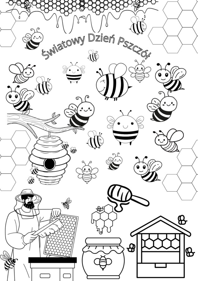 Kolorwanka XXL, Światowy Dzień Pszczół