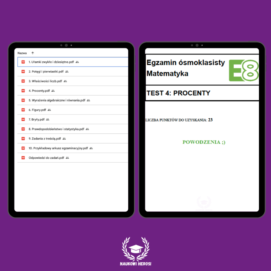 Autorski zbiór zadań 8-klasisty - Matematyka