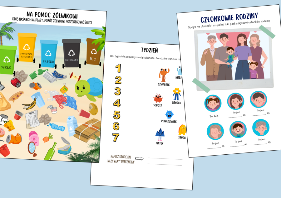 Kreatywna Księga Zadań – 64 Strony Nauki i Zabawy dla Dzieci w Klasach 0-3!/Autorskie i różnorodne ćwiczenia