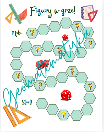 Gra "Figury w grze" geometria dla klasy 4