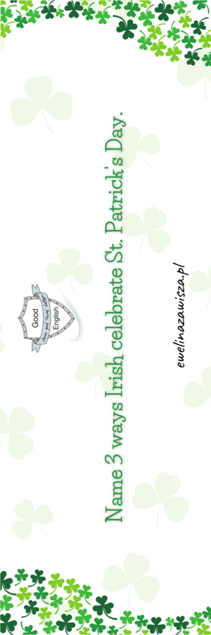 ST.PATRICK’S GREEN SET.