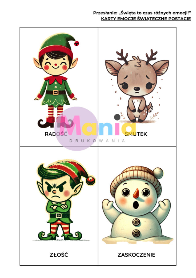 Kalendarz Adwentowy dla grupy przedszkolnej