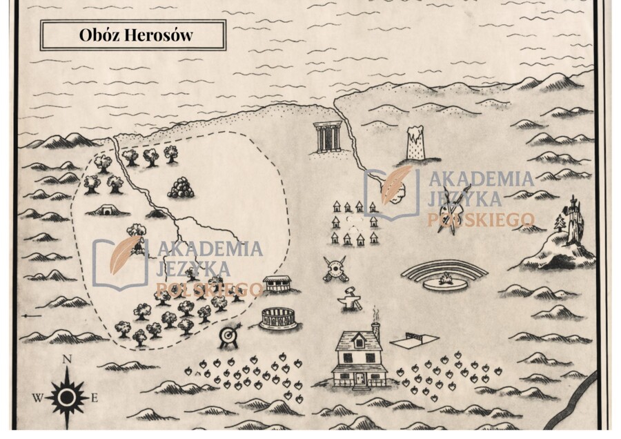 "Percy Jackson. Złodziej pioruna". Mapa i plan