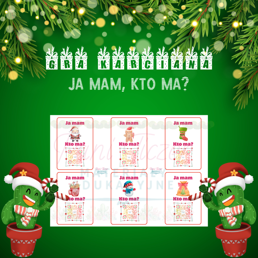 Świąteczna gra JA MAM…KTO MA…? z kodami QR!