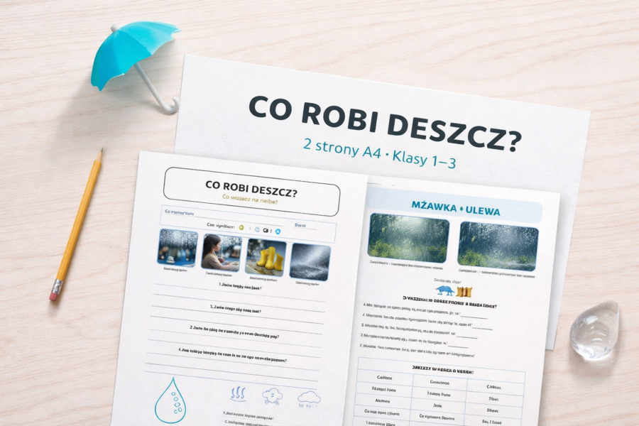 Karta pracy „Co robi deszcz?”