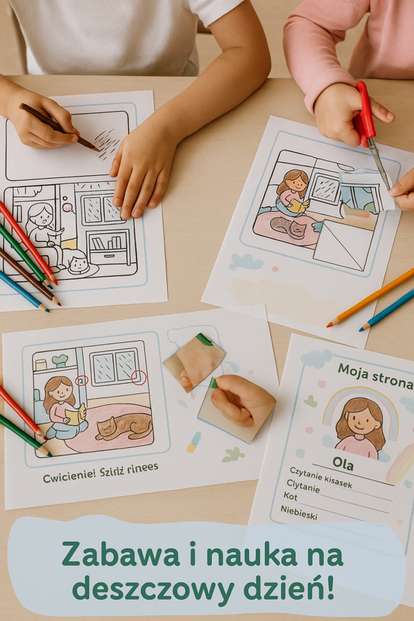 Karty pracy „Mój dom w deszczowy dzień”