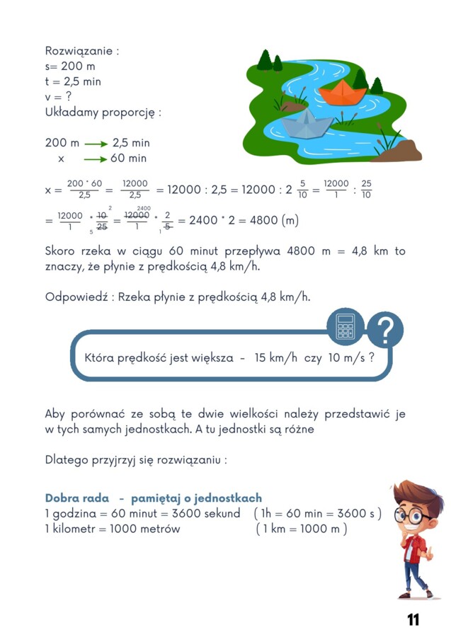 PRĘDKOŚĆ, DROGA, CZAS- z Matixem do E8