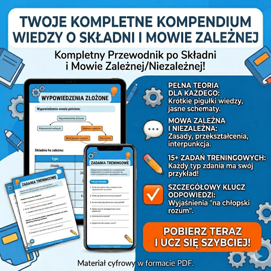 Składnia Klasa 8: Wypowiedzenia Złożone i Mowa Zależna