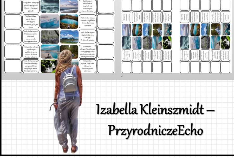 Notatki okienkowe „Wody słone i słodkie” w pdf. - Przyroda 4 „Rodzaje wód”, dział „Poznajemy krajobraz najbliższej okolicy”.