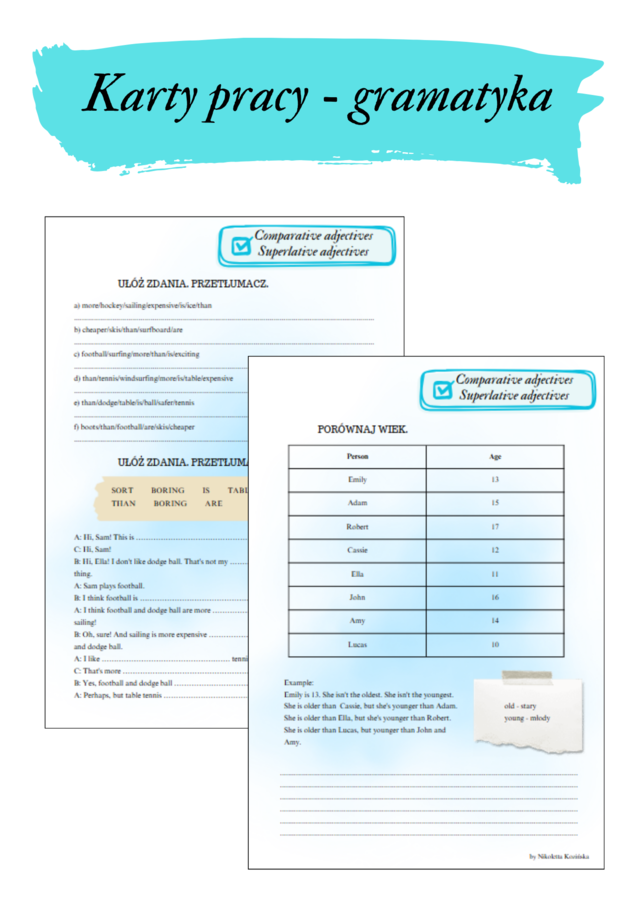 BRAINY 5 UNIT 3 KARTY PRACY GRAMATYKA