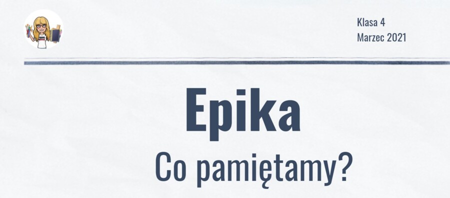 Epika - klasa 4