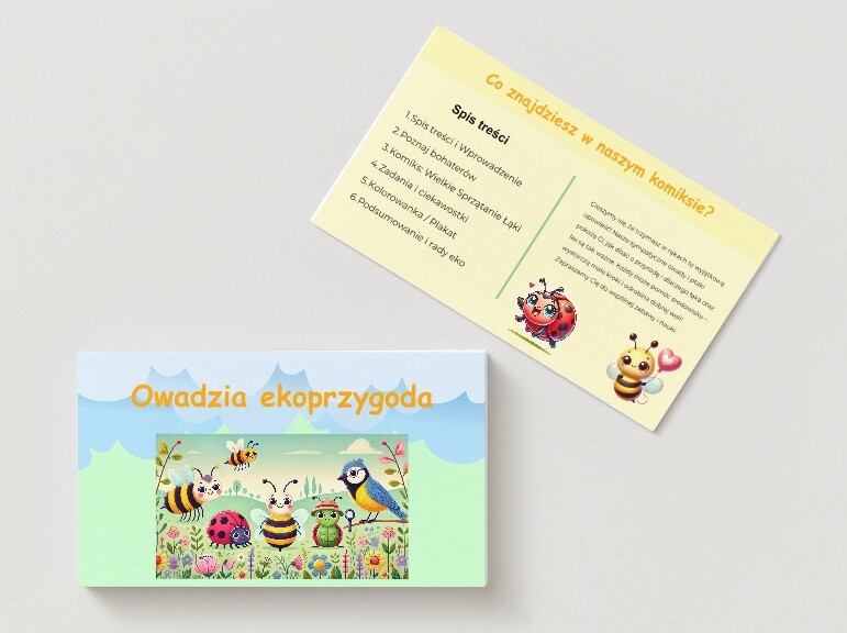 Komiks o przyjaznych bohaterach. Zwierzątka uczą jak dbać o środowisko.