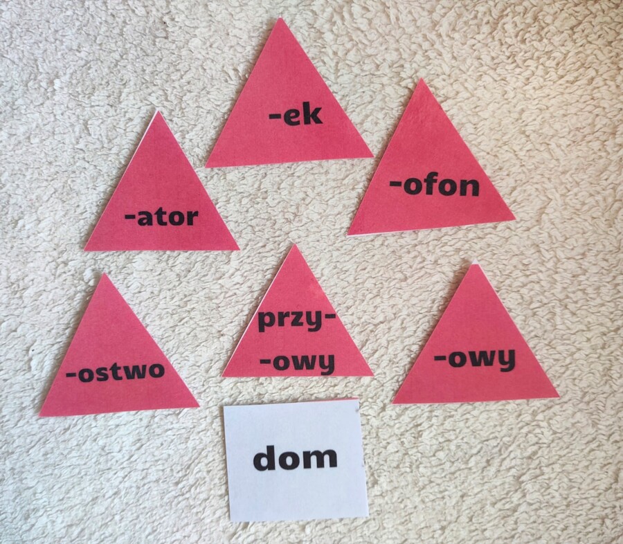 Słowotwórstwo - domek - przyrostki - rodzina wyrazów