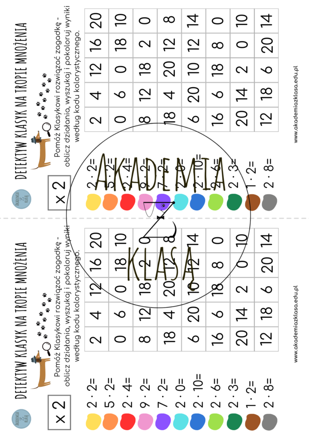 DETEKTYW KLASYK NA TROPIE MNOŻENIA - OBLICZANKA - WYSZUKIWANKA