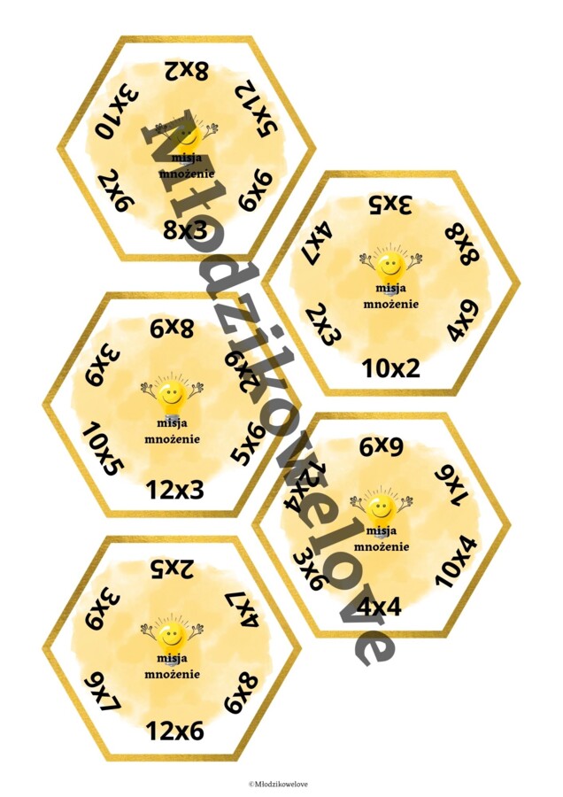 Misja mnożenie-część 3 gry dywanowe dla klasy