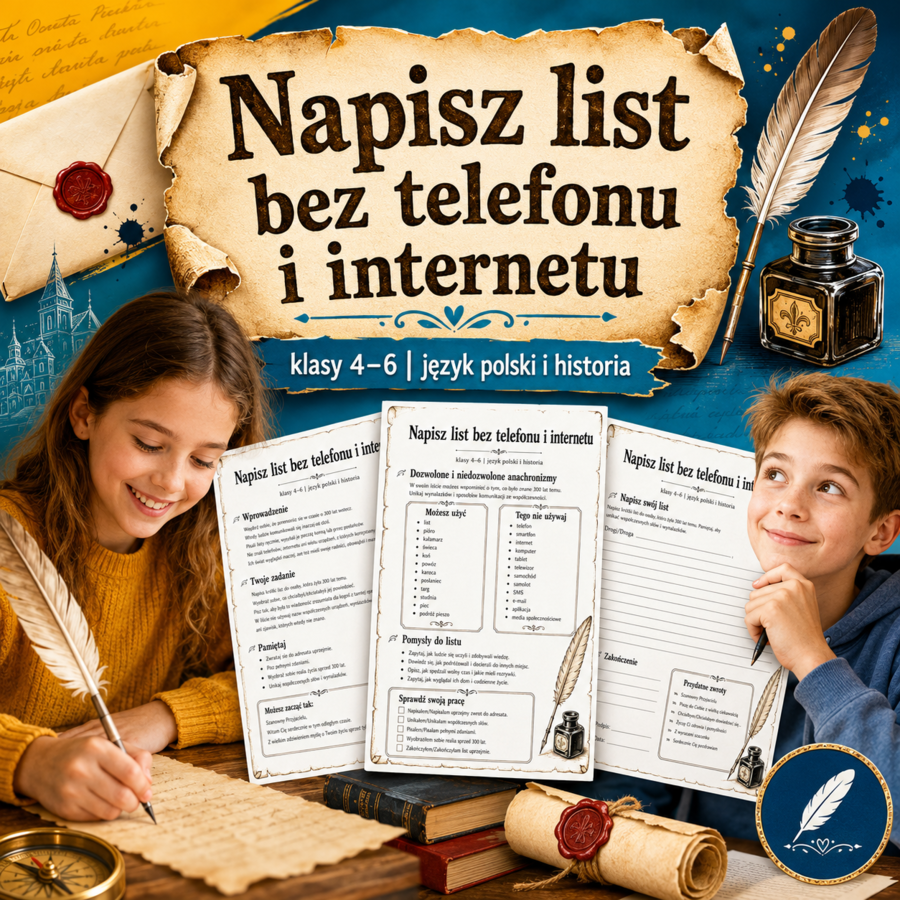 Napisz list bez telefonu i internetu