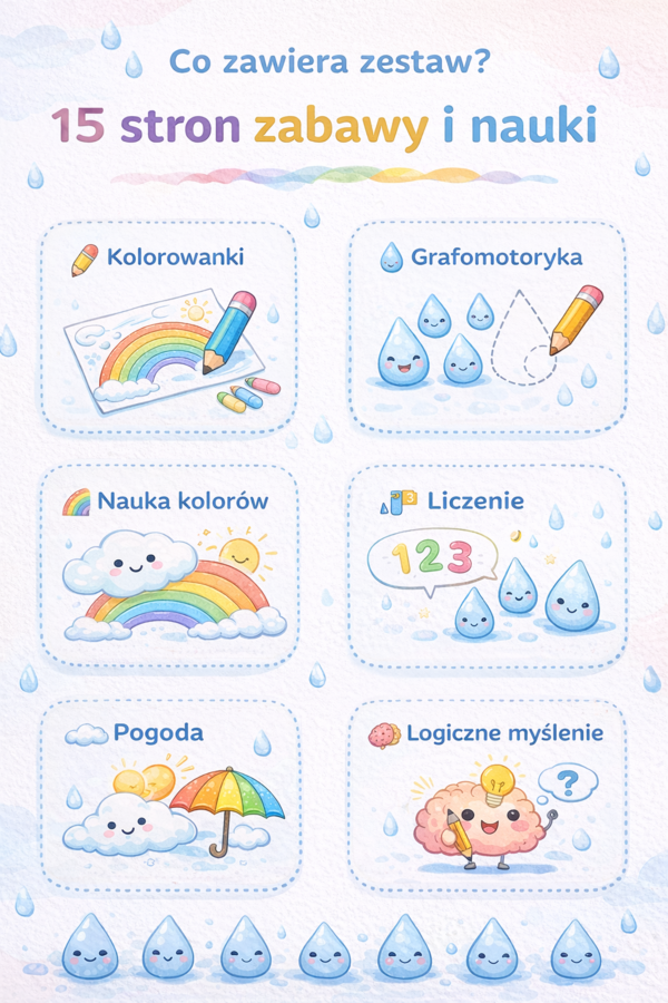 Karty pracy „Deszczowe przygody”