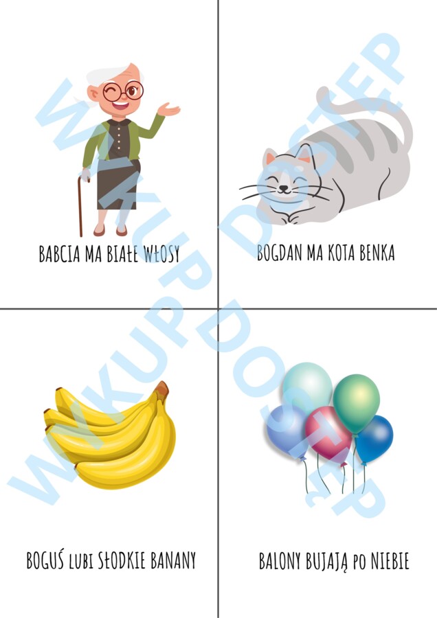 ZDANIA DO ĆWICZEŃ GŁOSEK P i B