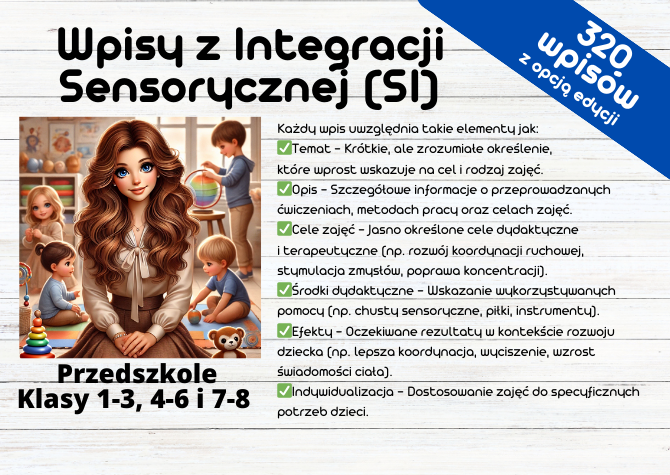 Wpisy do dziennika Integracji Sensorycznej! - przykłady i inspiracje