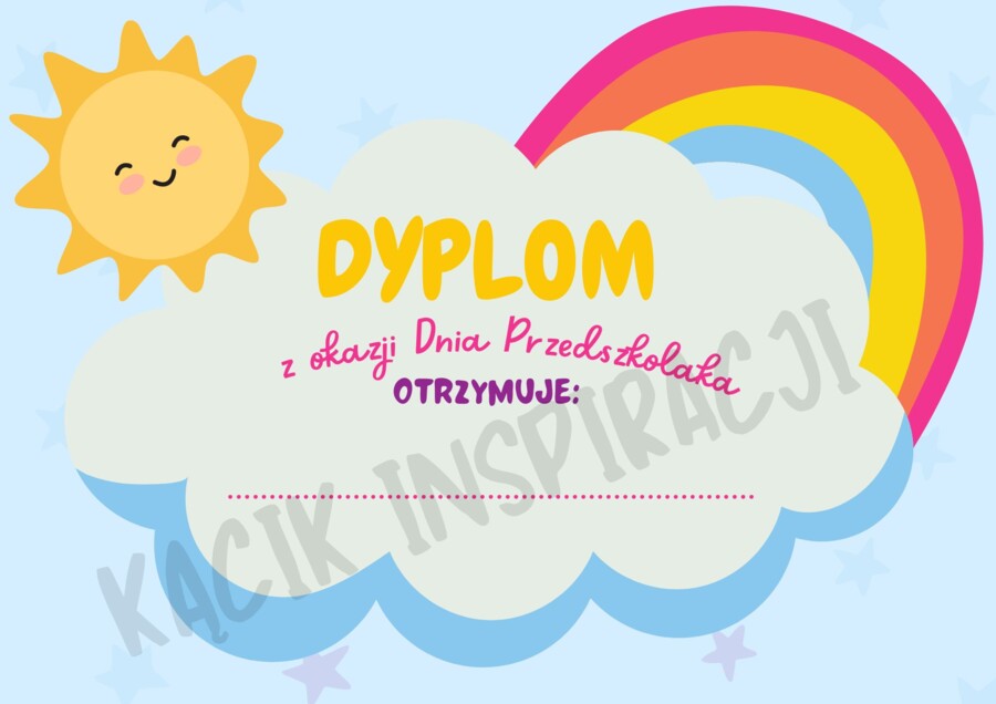 DYPLOMY NA DZIEN PRZEDSZKOLAKA 💜