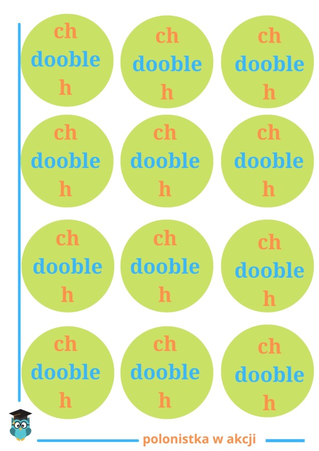 Podwójnie z wyrazami z ch i h: ortograficzna gra typu dobble