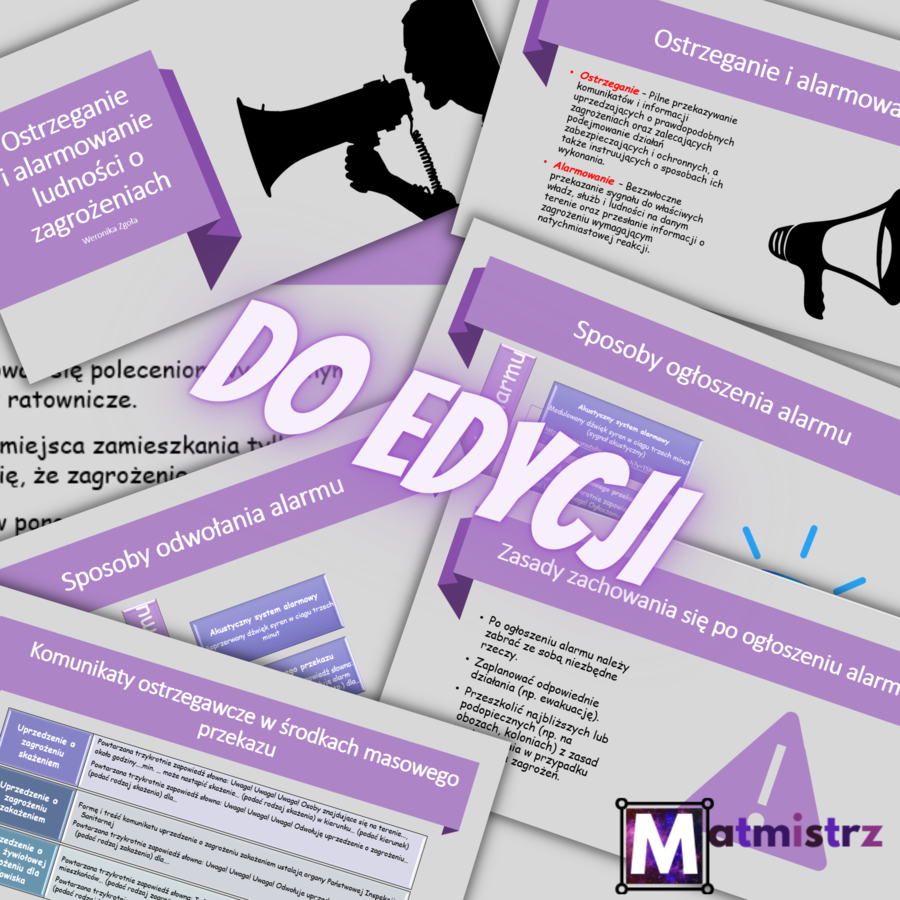 Ostrzeganie i alarmowanie o niebezpieczeństwach