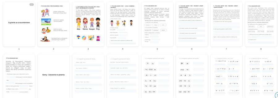 Giga pakiet polonistyczny dla klas 1-3 60 STRON