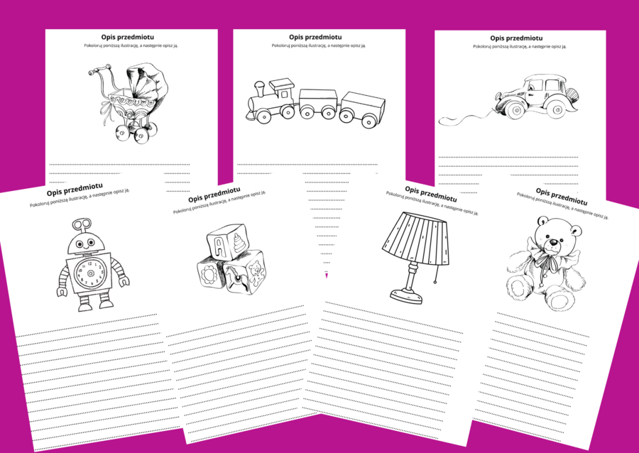 OPIS PRZEDMIOTU - karta pracy - kl. 4-5 - ćwiczenia redakcyjne