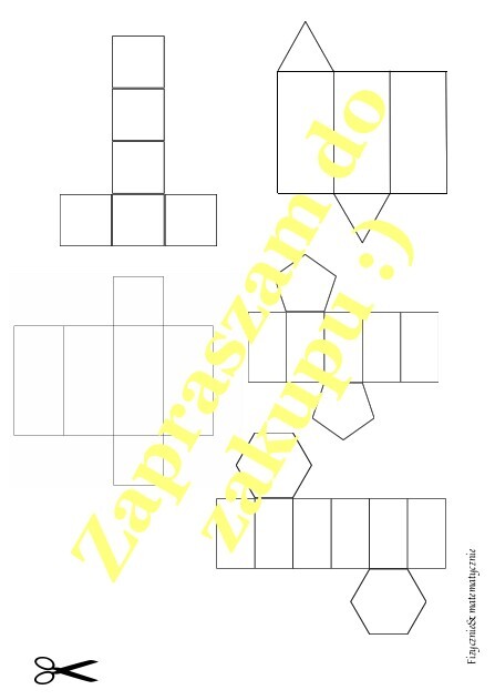 Lapbook Graniastosłupy - propozycja materiałów.