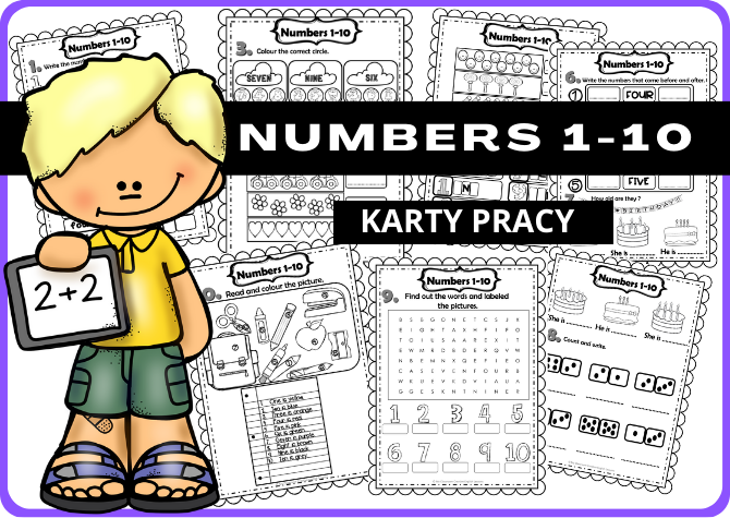 NUMBERS 1-10 - KARTY PRACY