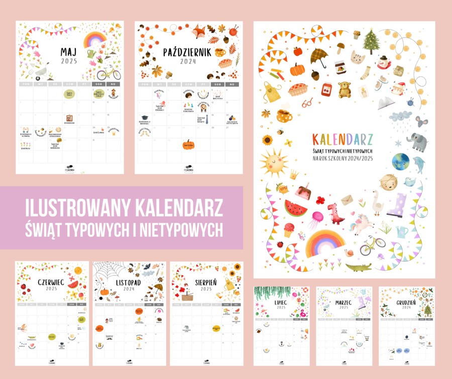 Kalendarz Świąt Typowych i Nietypowych 2024/2025