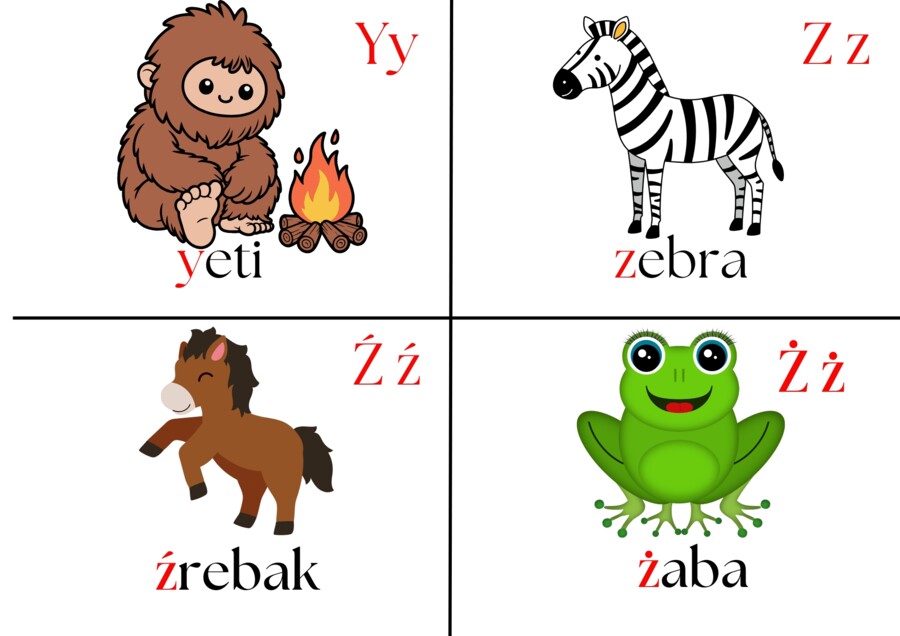 Nauka Literek- Alfabet do druku