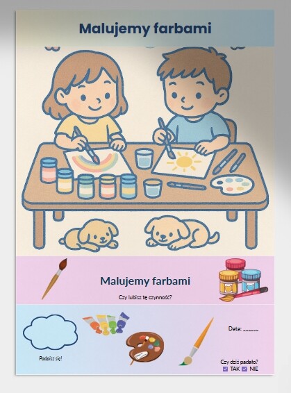 Karty obrazkowe: „Co robimy w deszczu?”