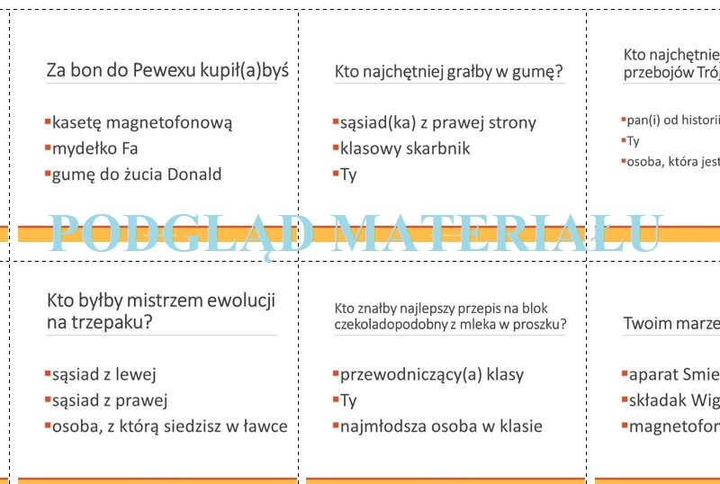 PRL - zadania bieżące i powtórzeniowe