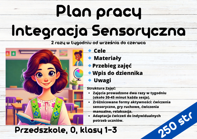 Plan Pracy dla Integracji Sensorycznej w Przedszkolu i Klasach 0-3