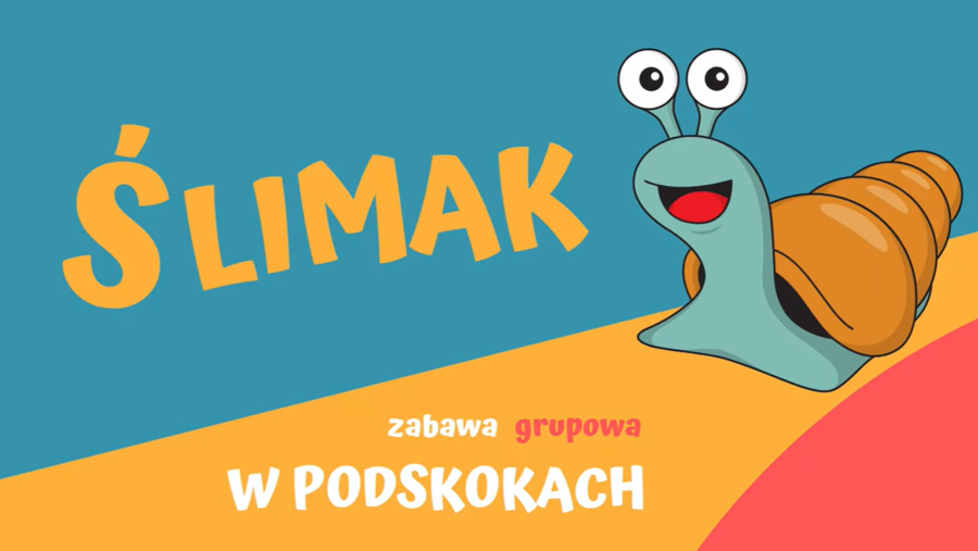 ŚLIMAK - zabawa grupowa W PODSKOKACH | ZABAWA W KOLE