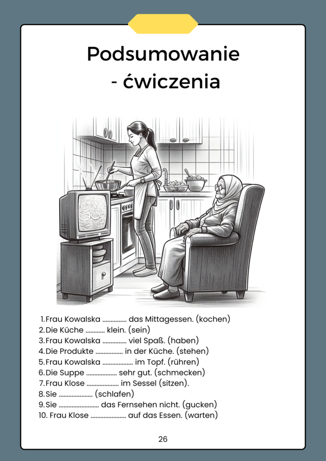 Czasowniki niemieckie dla początkujących. Część I, czas teraźniejszy Präsens. Dla pracujących i mieszkających w Niemczech.