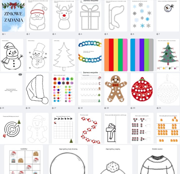 Zimowe zadania