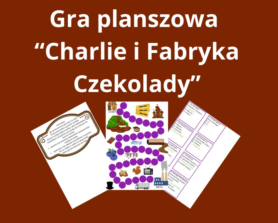 Gra planszowa - "Charlie i Fabryka Czekolady"