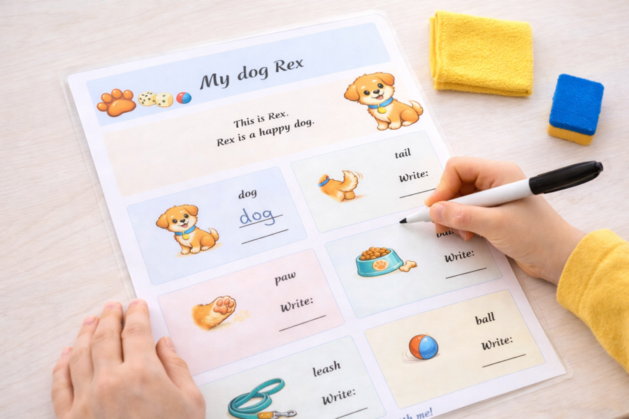 My dog Rex – mini picture dictionary