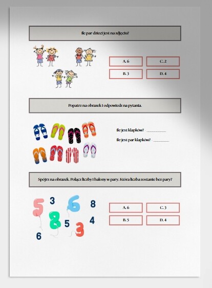 Pary. Karta pracy. Sprawdzian